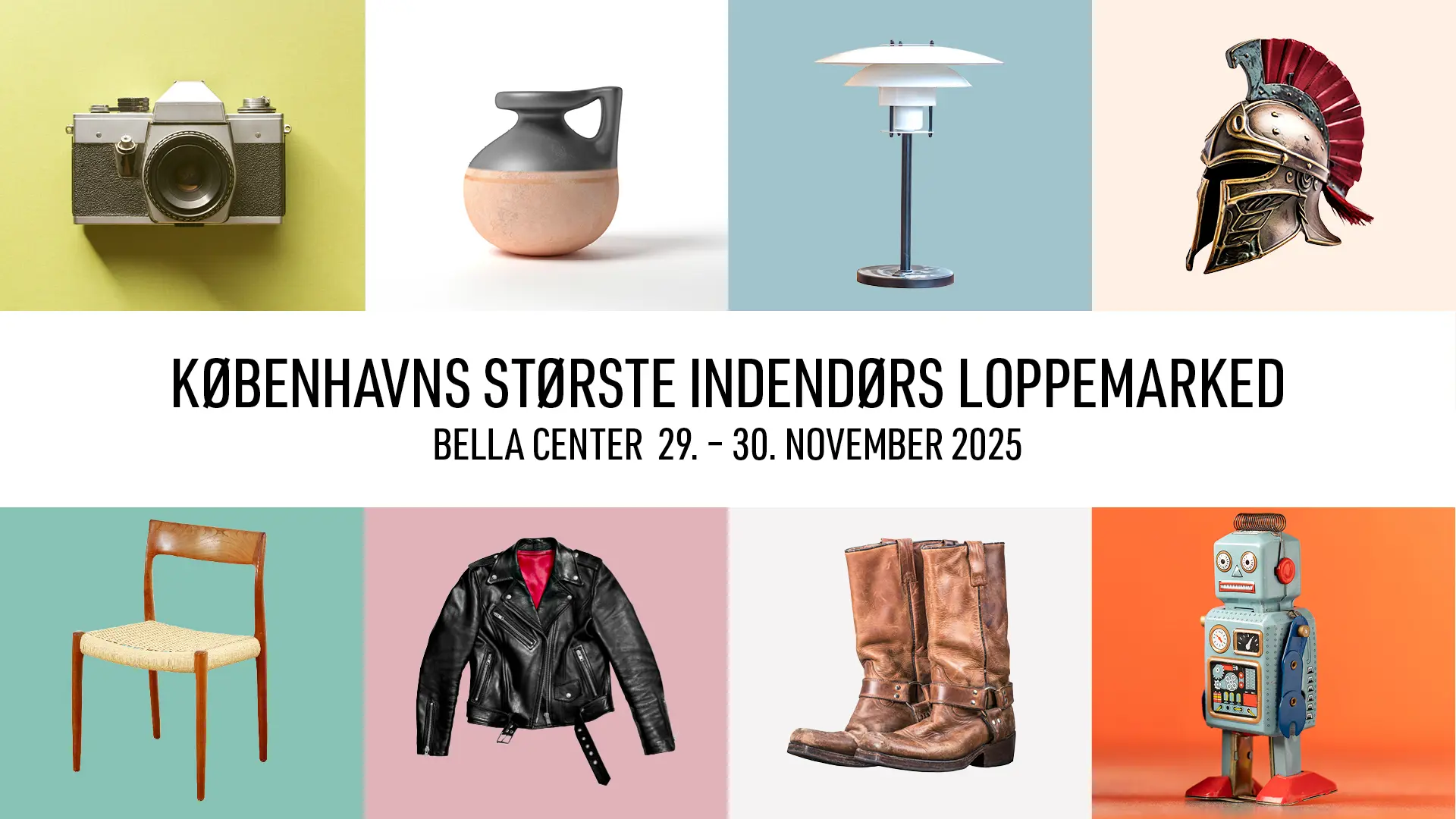 Københavns største indendørs loppemarked den 29. - 30. november 2025